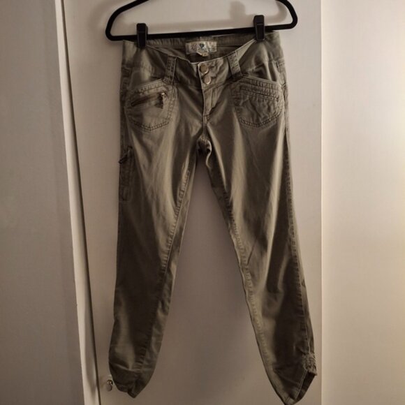 Jolt Junior Women's Olive Green Cargo Pants - Picture 1 of 12